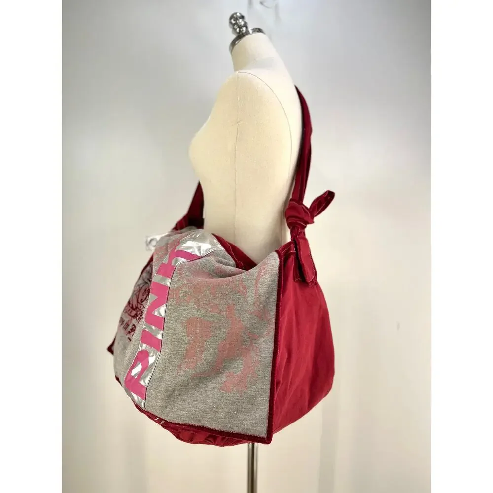 PINK Victoria's Secret Hobo Oversized Fabric Bag Overnighter Maxi